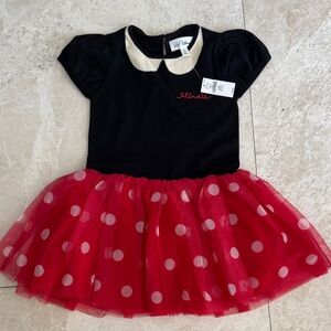 Baby Gap x Disney: Black and Red Polka Dot Minnie Mouse Dress